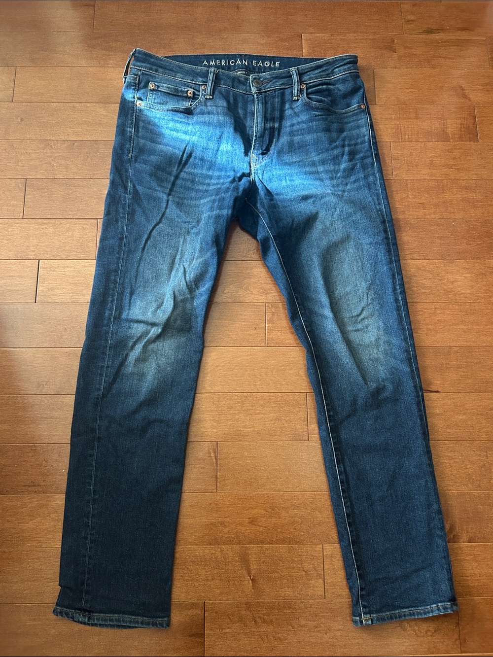 American Eagle Outfitters Men's Indigo Slim Straight Jeans